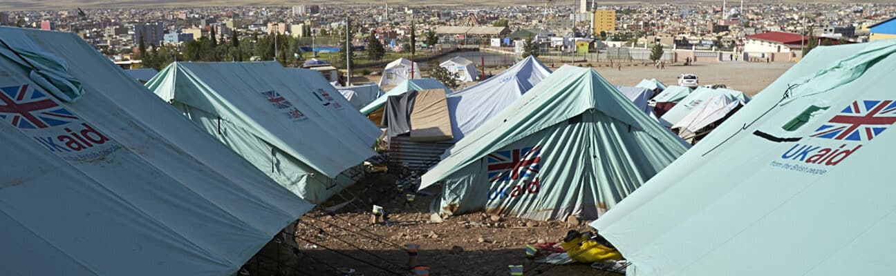 UK Aid tents