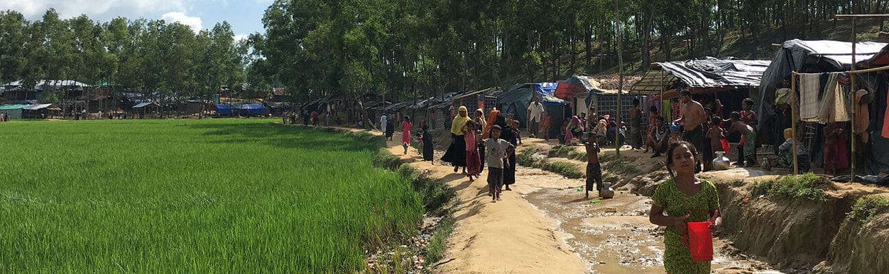 Refugee camp in Myanmar