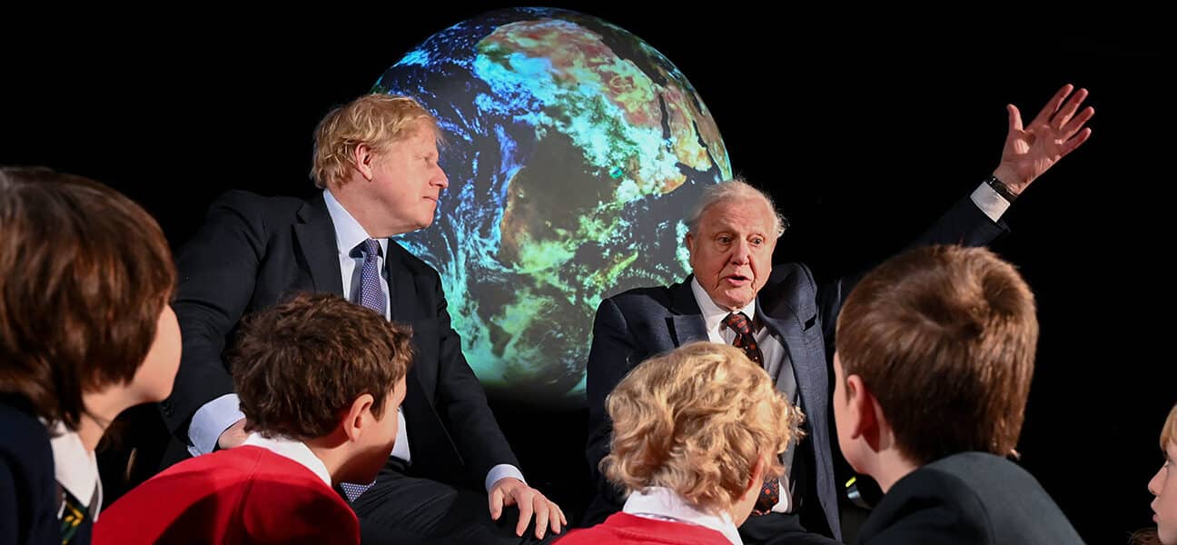 Borish Johnson and David Attenborough
