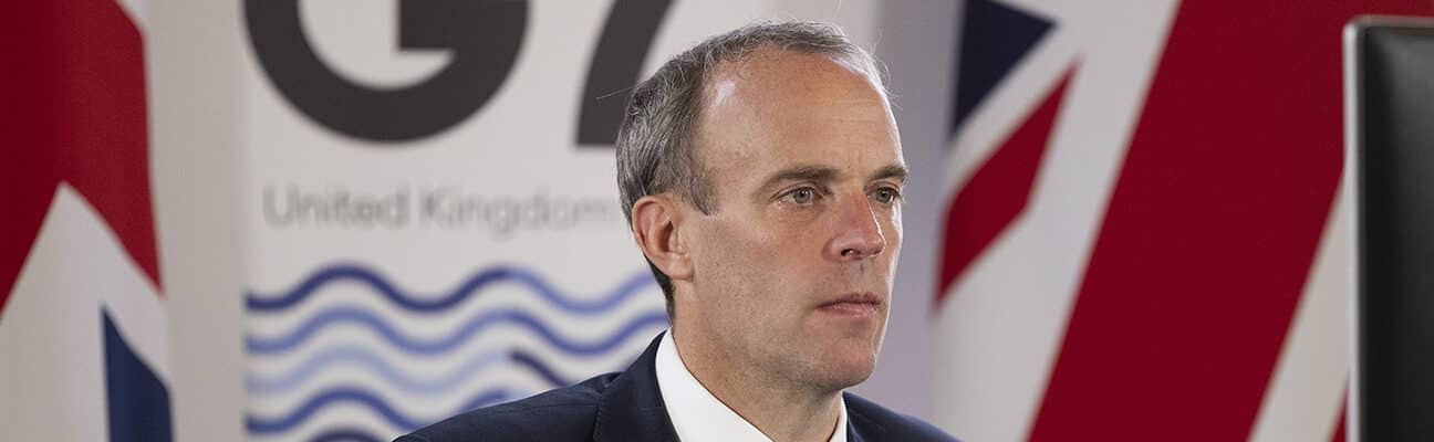 Dominic Raab calls G7 Foreign Ministers to discuss Afghanistan at the Foreign Commonwealth and Development Office in London