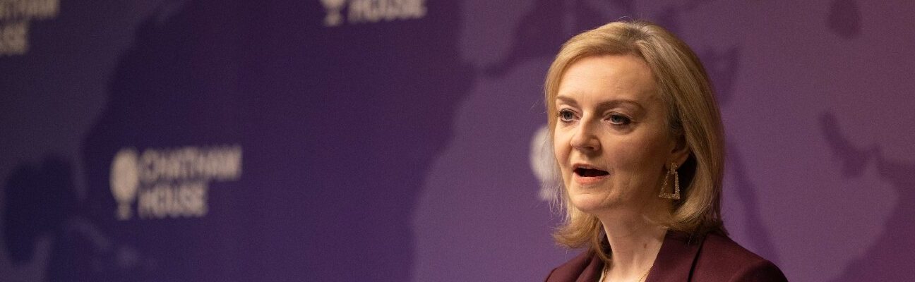 Liz Truss gives a speech on Foreign Policy at Chatham House in London. Picture by Simon Dawson / No 10 Downing Street