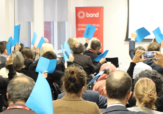 Voters at the Bond AGM 2018