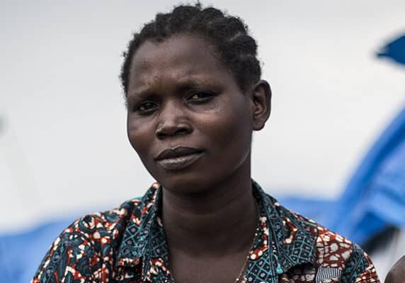 "Ava" and her newborn baby at the IDP Camp, Bunia General Hospital, Democratic Republic of Congo 