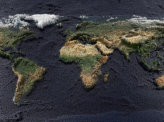 Blocky Earth image