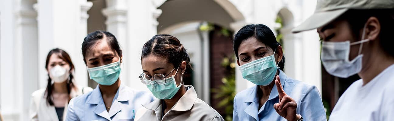 COVID Relief volunteers in Bangkok