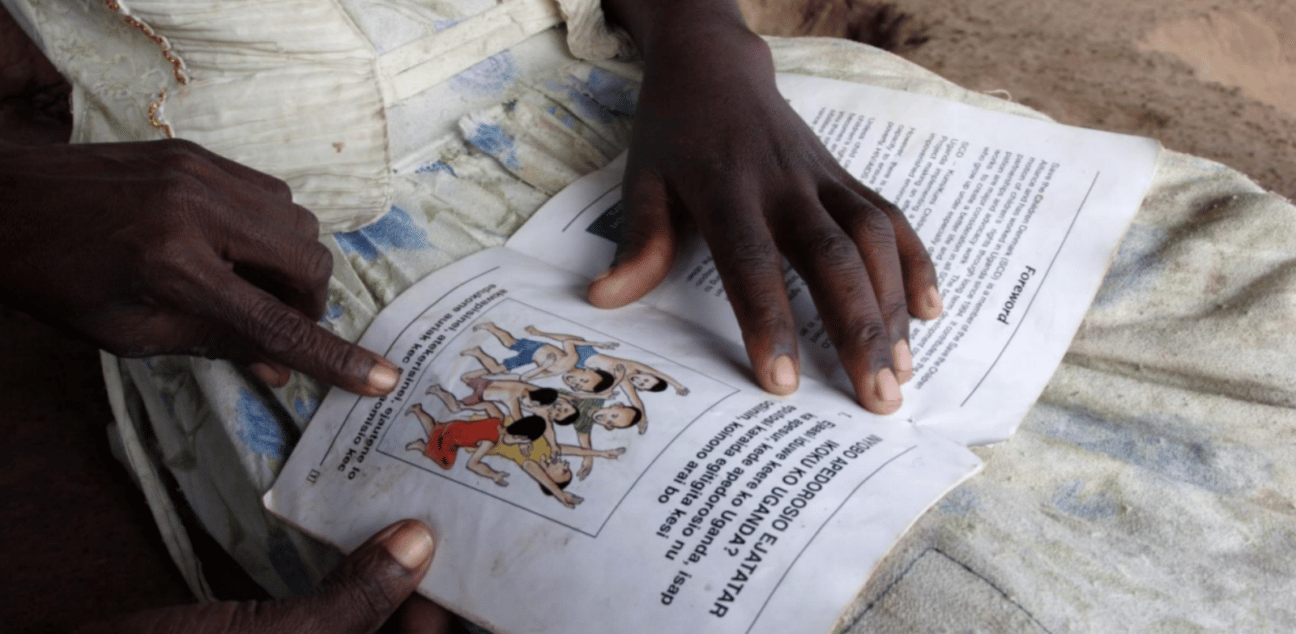 A child learning in Sudan