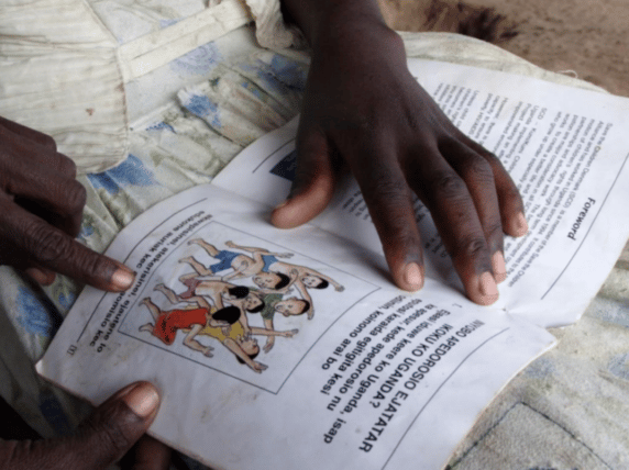 A child learning in Sudan