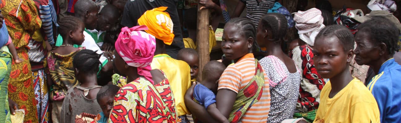 People meeting in the Democratic Republic of Congo