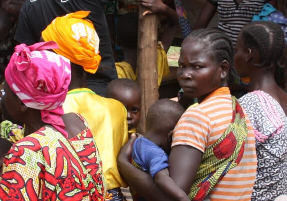 People meeting in the Democratic Republic of Congo