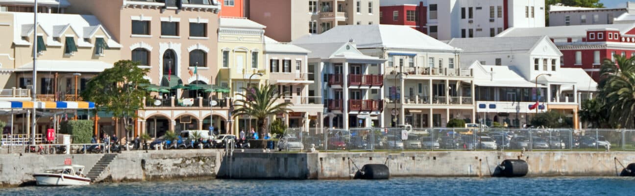 Hamilton waterfront, Bermuda
