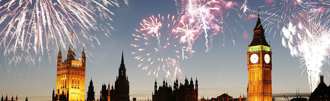 Fireworks at Paliament Buildings