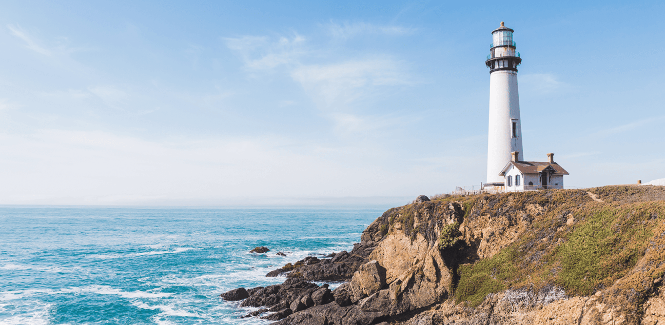 Lighthouse by the sea