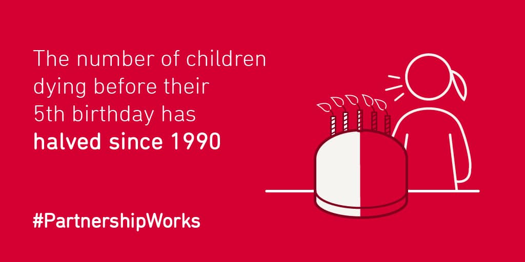 #PartnershipWorks - children reaching 5th birthday