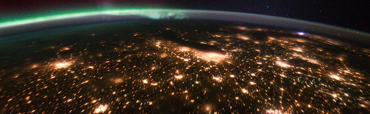 Satellite view of earth