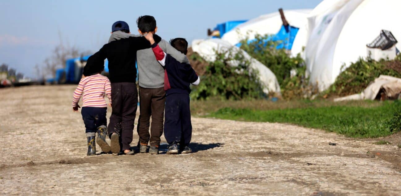 Syrian Children in Refugee camp
