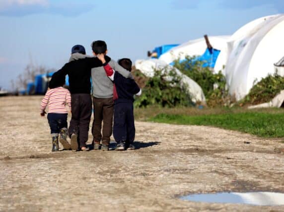 Syrian Children in Refugee camp
