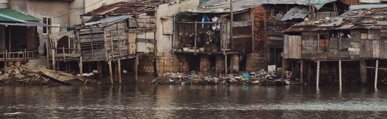 Waterfront houses in Vietnam