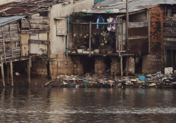 Waterfront houses in Vietnam