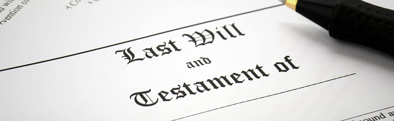 Signing Last Will & Testament
