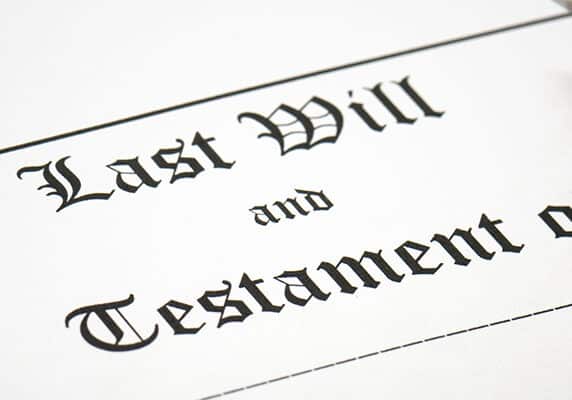 Signing Last Will & Testament