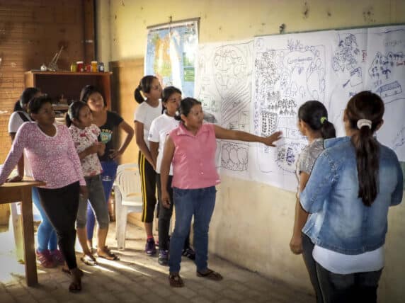 Zunilda Arce and young women in Paraguay