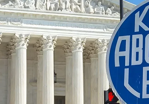 Keep abortion legal sign at the supreme court