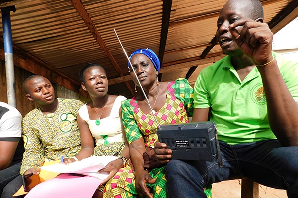 Lorna Young Foundation,Farmers Voice Radio Listener Group in action, Tamale,Ghana May 2019