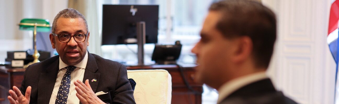 James Cleverly meets Maltese Foreign Minister Dr Ian Borg at the FCDO. CREDIT: TIM HAMMOND / NO 10 DOWNING STREET