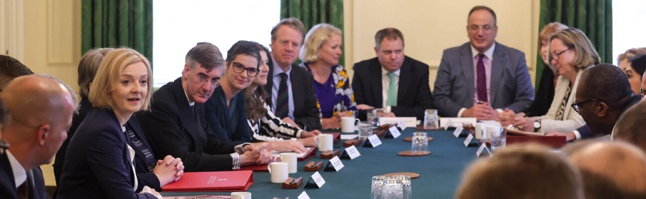 Liz Truss chairs her first Cabinet meeting in the Cabinet Room of No10 Downing Street, after being appointed the UK’s Prime Minister on Tuesday 6th September 2022. CREDIT: ANDREW PARSONS / NO 10 DOWNING STREET