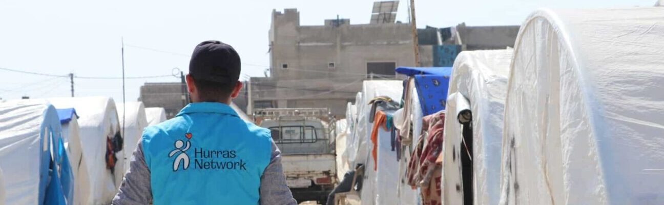 Hurras’ teams in Northwest Syria distributing winter and school kits to children whose families lost their homes as a result of the earthquake in February. Credit: Hurras