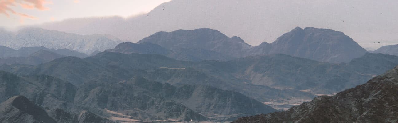 Sunrise Over the Khyber Pass in Afghanistan