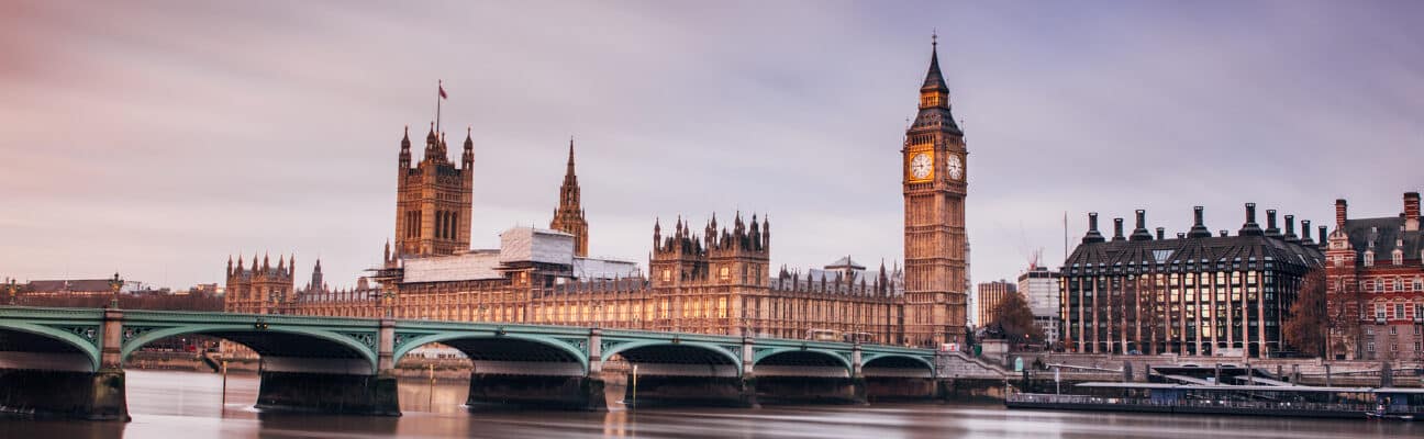 Houses of Parliament in Westminster, London