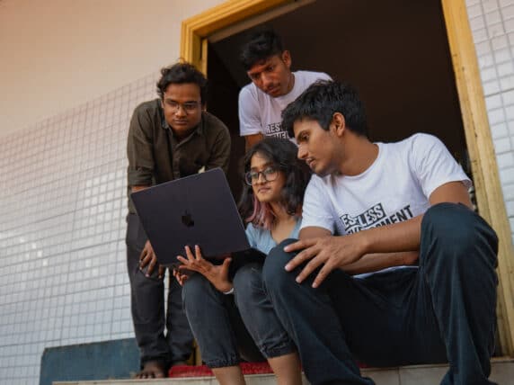 Young leaders from Restless Development's Youth Climate Action Lab, India.