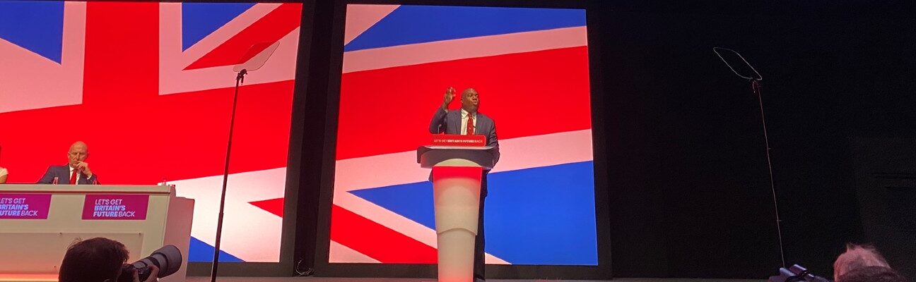 David Lammy delivers his conference speech.