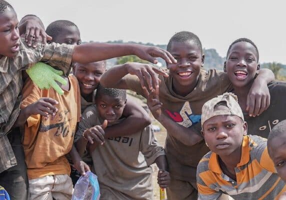 Children in Tanzania. Credit: Railway Children