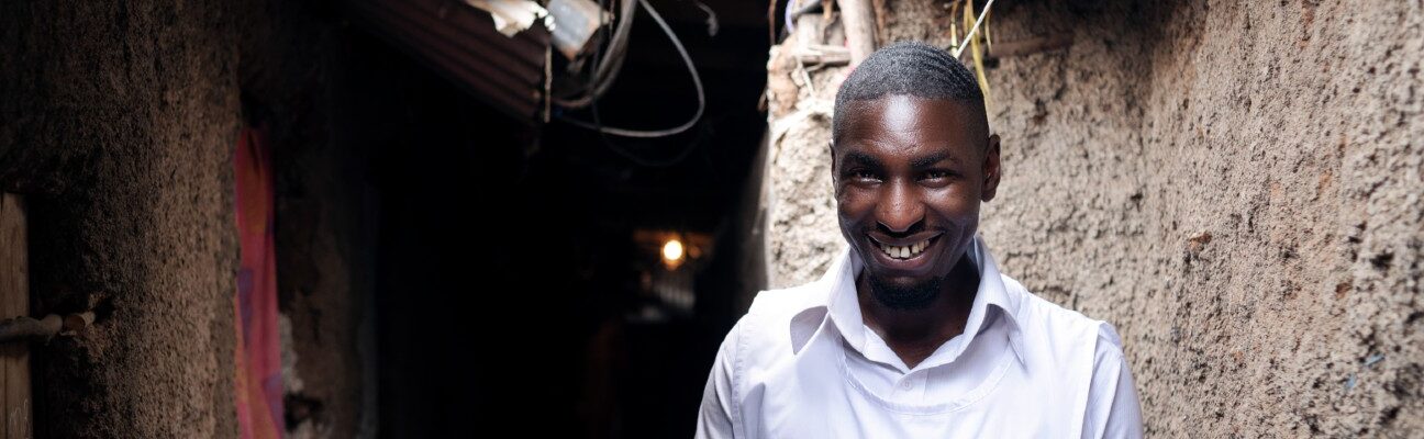 Kevin Garo, A Community Health Worker in Kibera slums, Kenya. Credit- Amref Health Africa/Kevin Gitonga