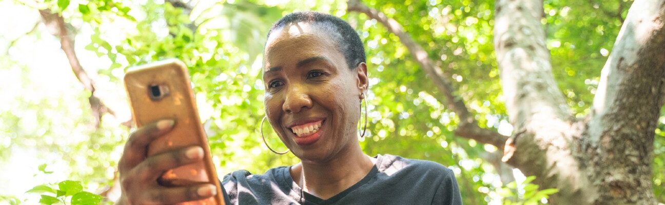 Lindiwe Masango, Owner of Lee Ice Cubes in Pretoria, South Africa, and user of our HerVenture business skills app. Credit: The Cherie Blair Foundation for Women