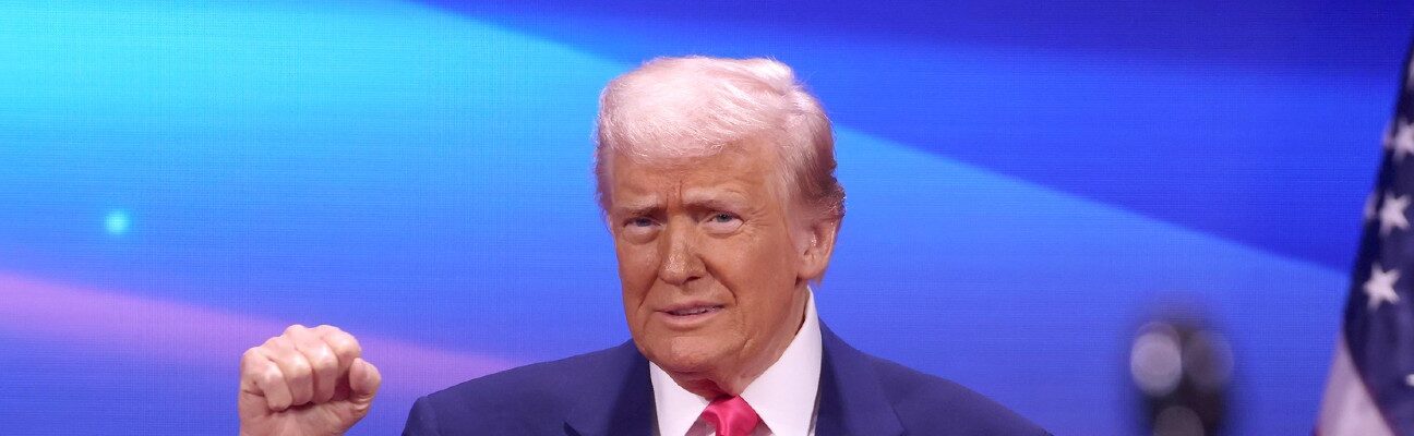 President of the United States Donald Trump speaking at the 2025 Conservative Political Action Conference (CPAC) at the Gaylord National Resort & Convention Center in National Harbor, Maryland. Credit: Gage Skidmore