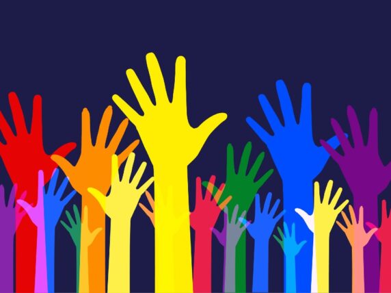 Hands raised