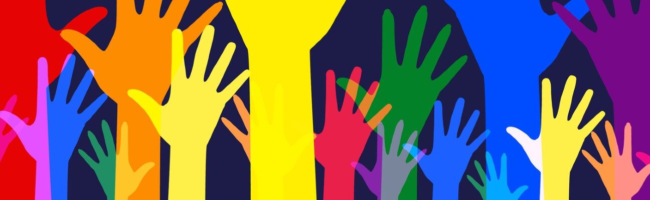 Hands raised