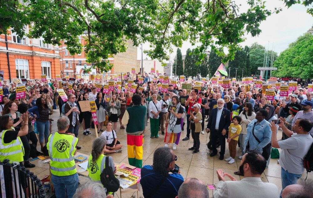 Stand Up To Racism Rally at Brixton's Windrush Square. Credit: Alisdare Hickson