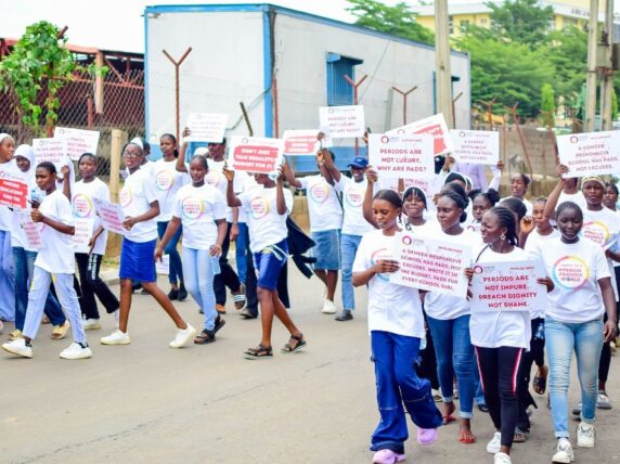 Teenage Network in partnership with Action Aid Nigeria and UK supported 2 teams of  adolescent girls to conduct their own research, and then advocate on the findings. Photo: Teenage Network