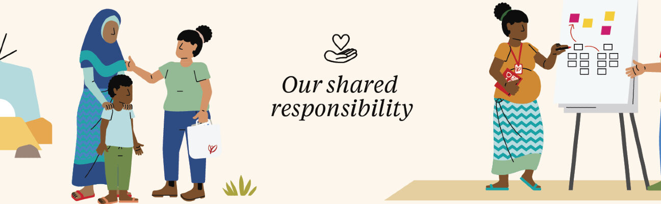 Mercy Corps' safeguarding core standards branding