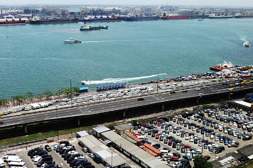 Apapa Port Complex in Lagos, Nigeria. Credit: Adedotun Ajibade