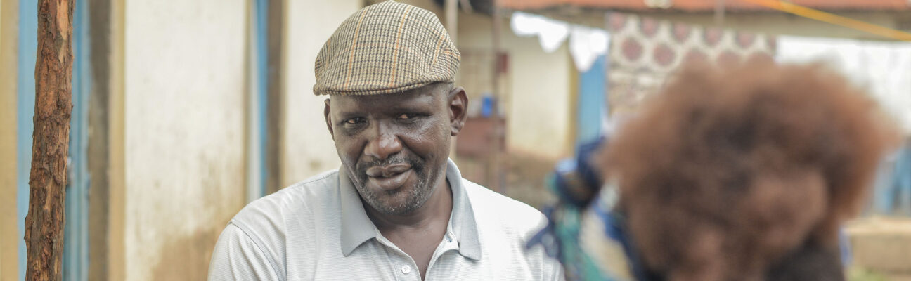 Real Stories of Peace participant sharing his story. Credit Brian Ongoro