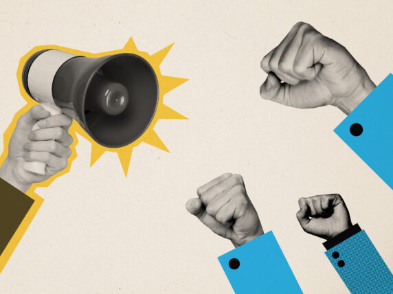 Collage of protest. Credit: Deagreez