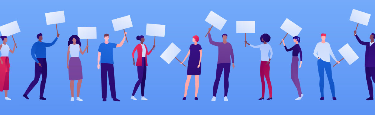 Campaigning. Credit: Anastasia Usenko