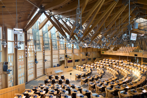 The Scottish Parliament, Scotland. Credit: Daniel Tomlinson