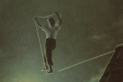 "Making the path as you walk on it". Quint Buchholz: Giacomond, 1984. Quibu, CC BY-SA 4.0 , via Wikimedia Commons