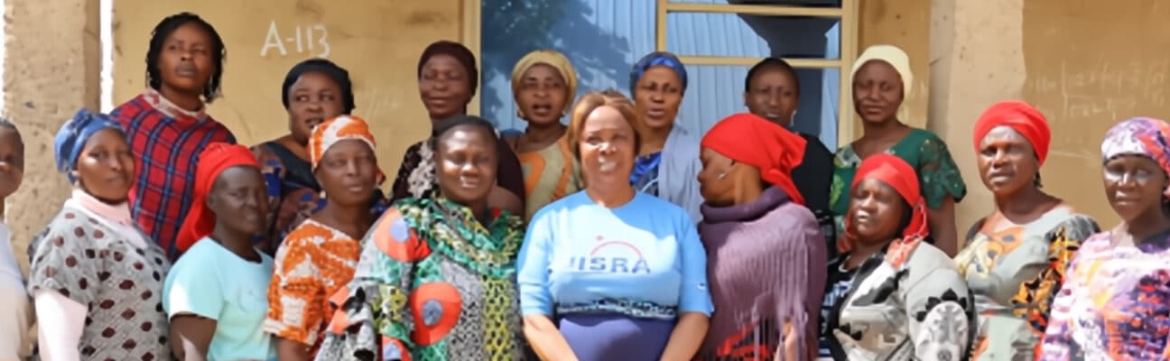 Constance and the 15 other female leaders who now contribute to decision-making in their community in Nigeria. Credit: Levi Ezekiel/Tearfund